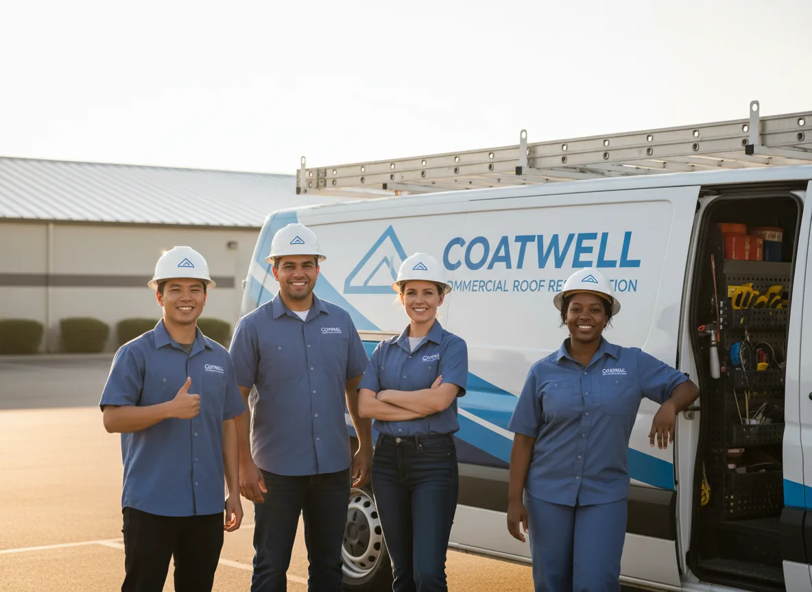 Commercial roof coating company in Onslow, IA